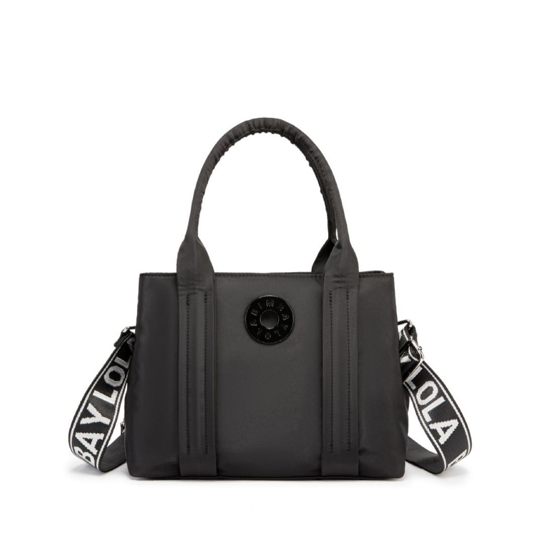 Spanish Round Label Solid Color Portable Shoulder Bags