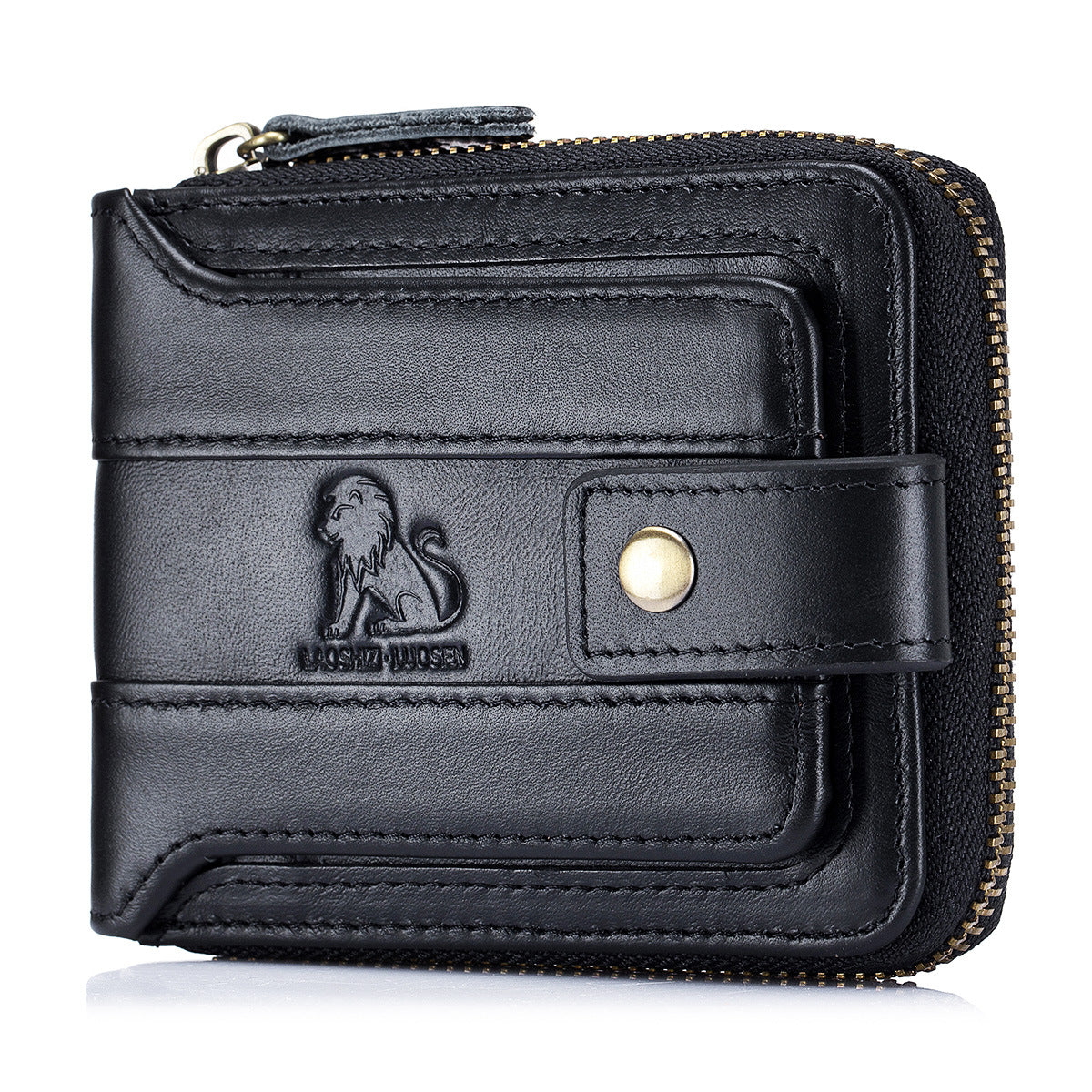 Men's Layer Genuine Leather Driving License Horizontal Multi Men's Wallets