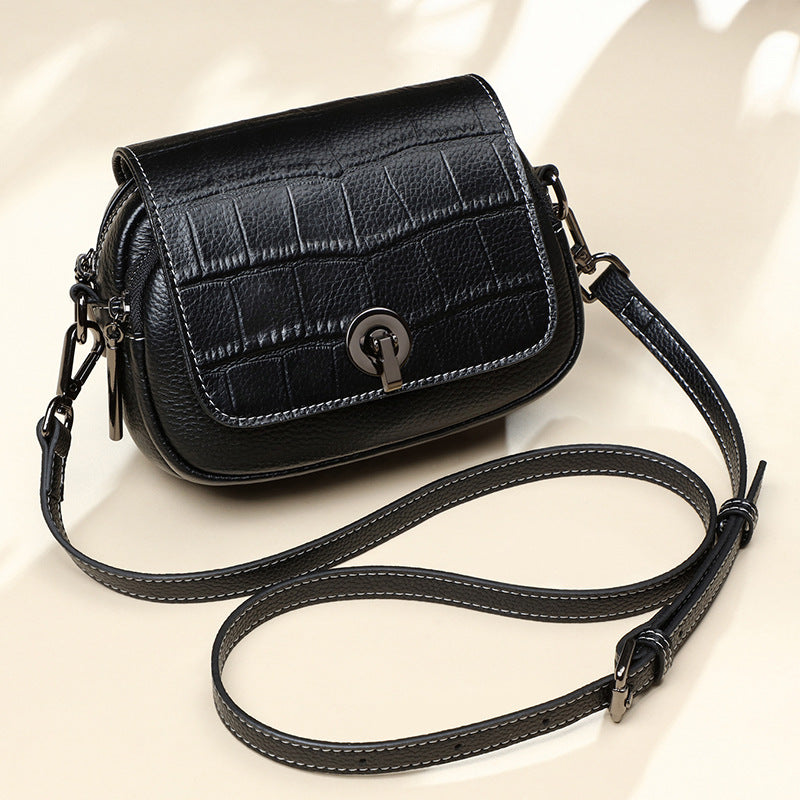 Women's Genuine Leather Summer Fashion Broadband Fish Crossbody Bags