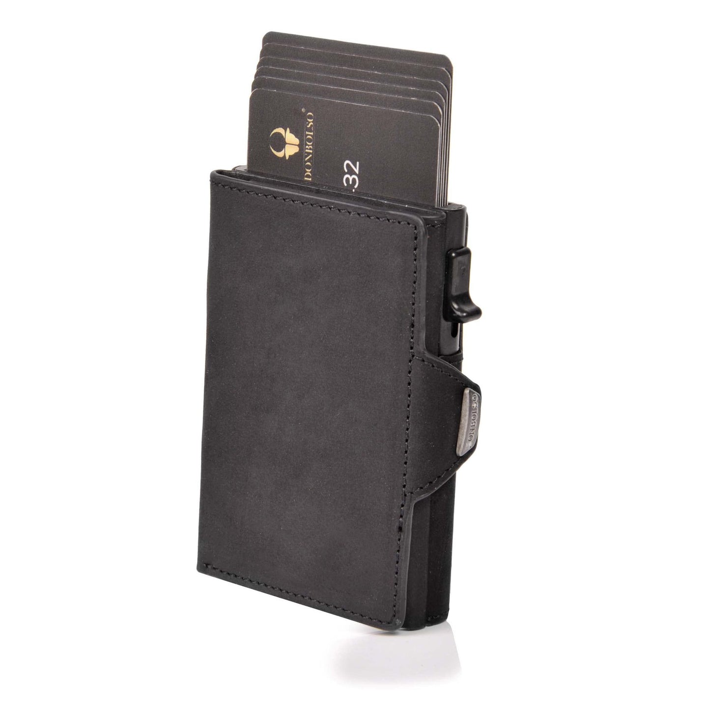 Men's Genuine Leather Crazy Horse Cowhide Multiple Slots Large Capacity Men's Wallets