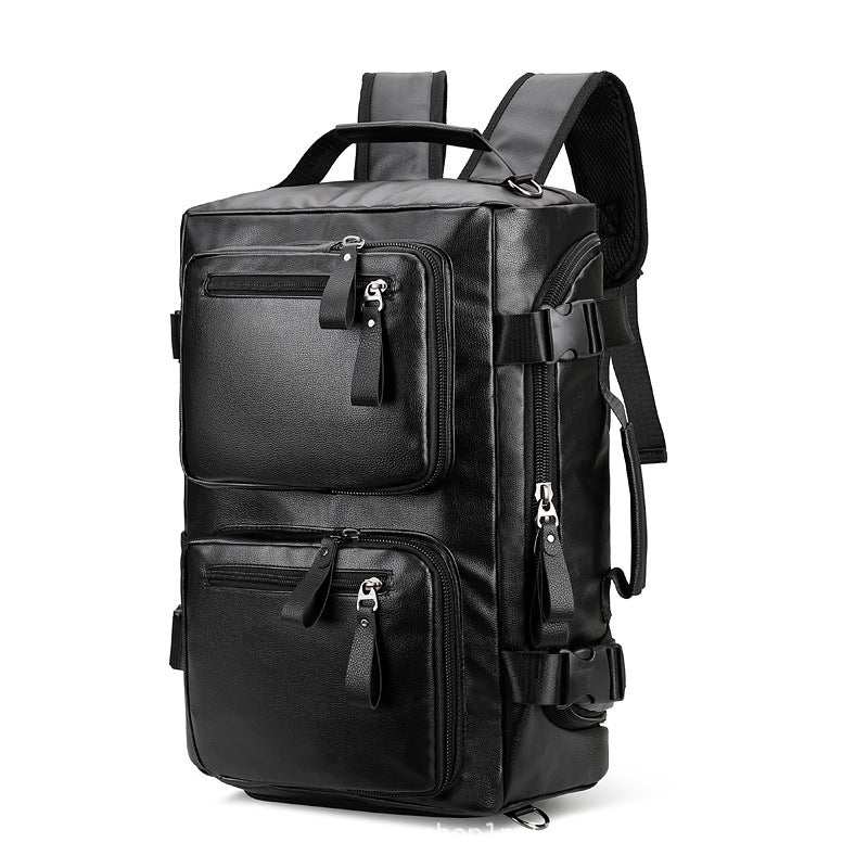 Fashion Business Leather Journey Shoe Storage Backpacks