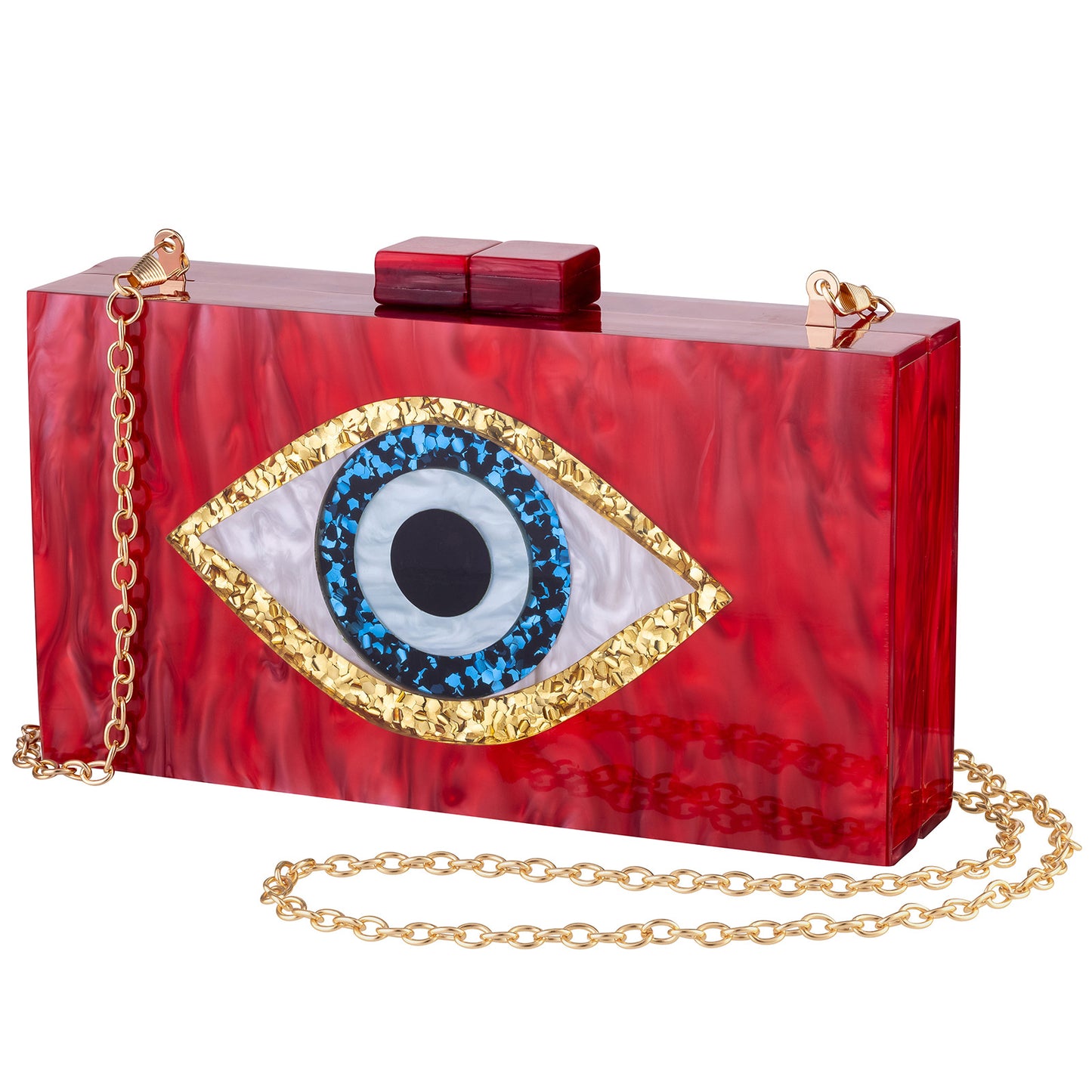 Eyes Acrylic Wedding Dinner Clutch Chain Evening Bags