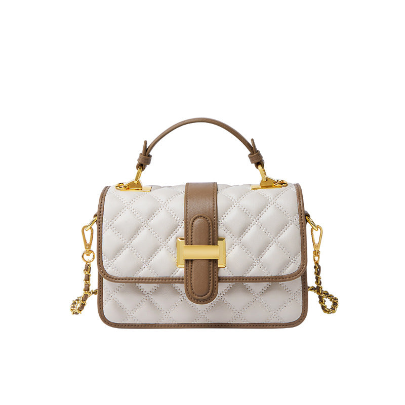 Women's Chain High-grade Light Luxury Leather Portable Handbags