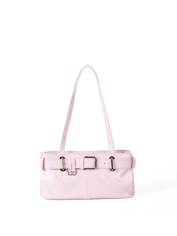 Women's High-grade Versatile Solid Color Magnetic Snap Handbags