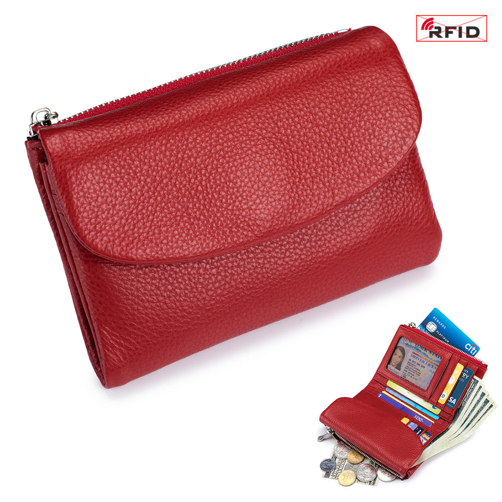 Women's Fashion Short Soft Textured Large Capacity Ladies Wallets