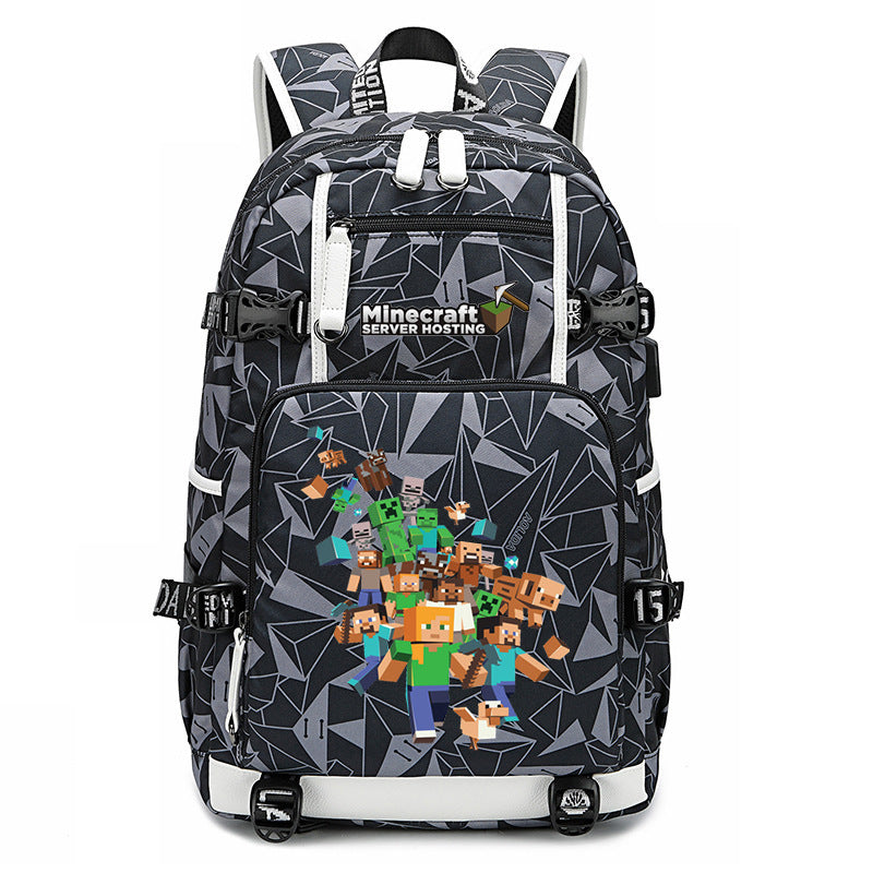 My World Surrounding The Game Printed Backpacks