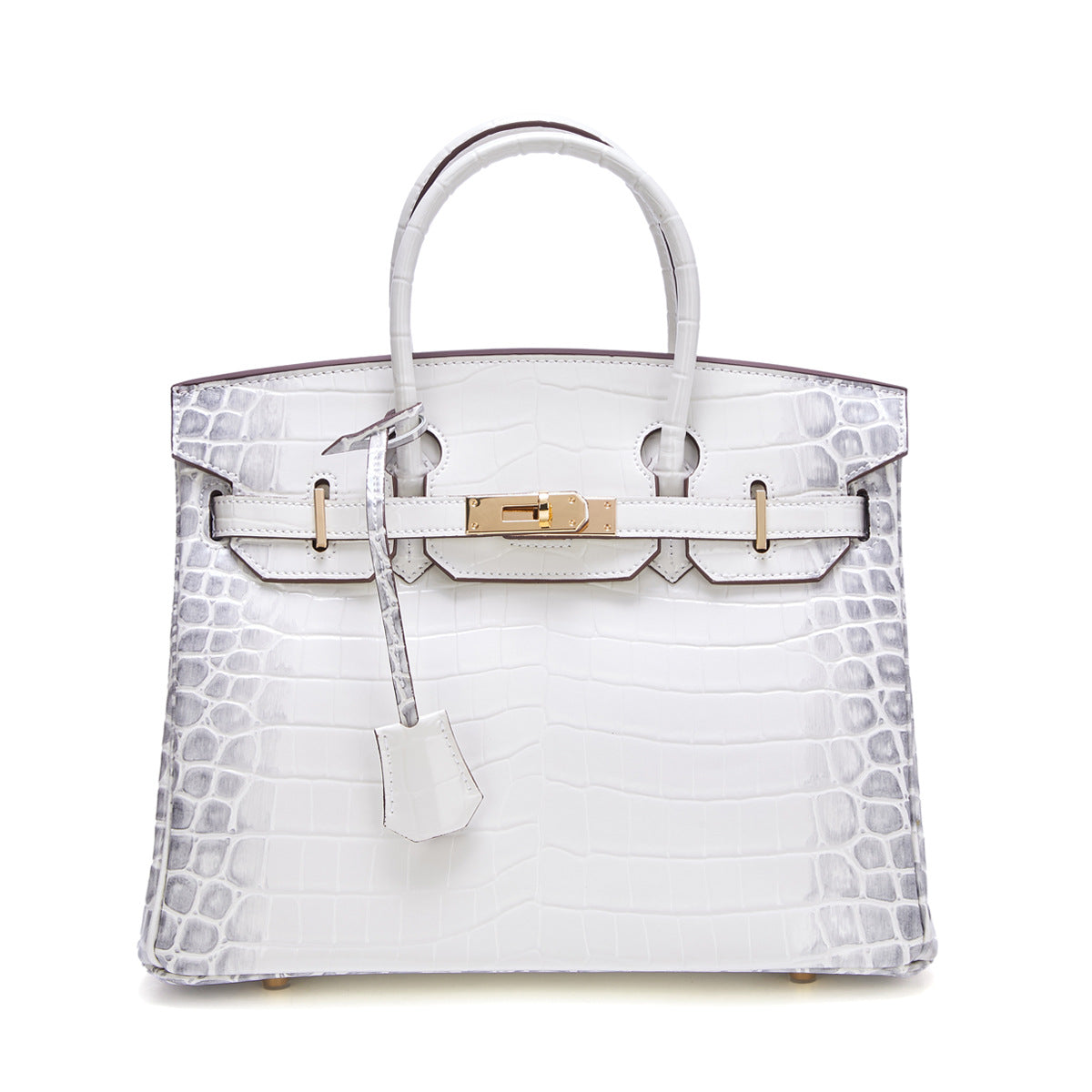 Women's Genuine Leather Crocodile Pattern Fashion Big Handbags