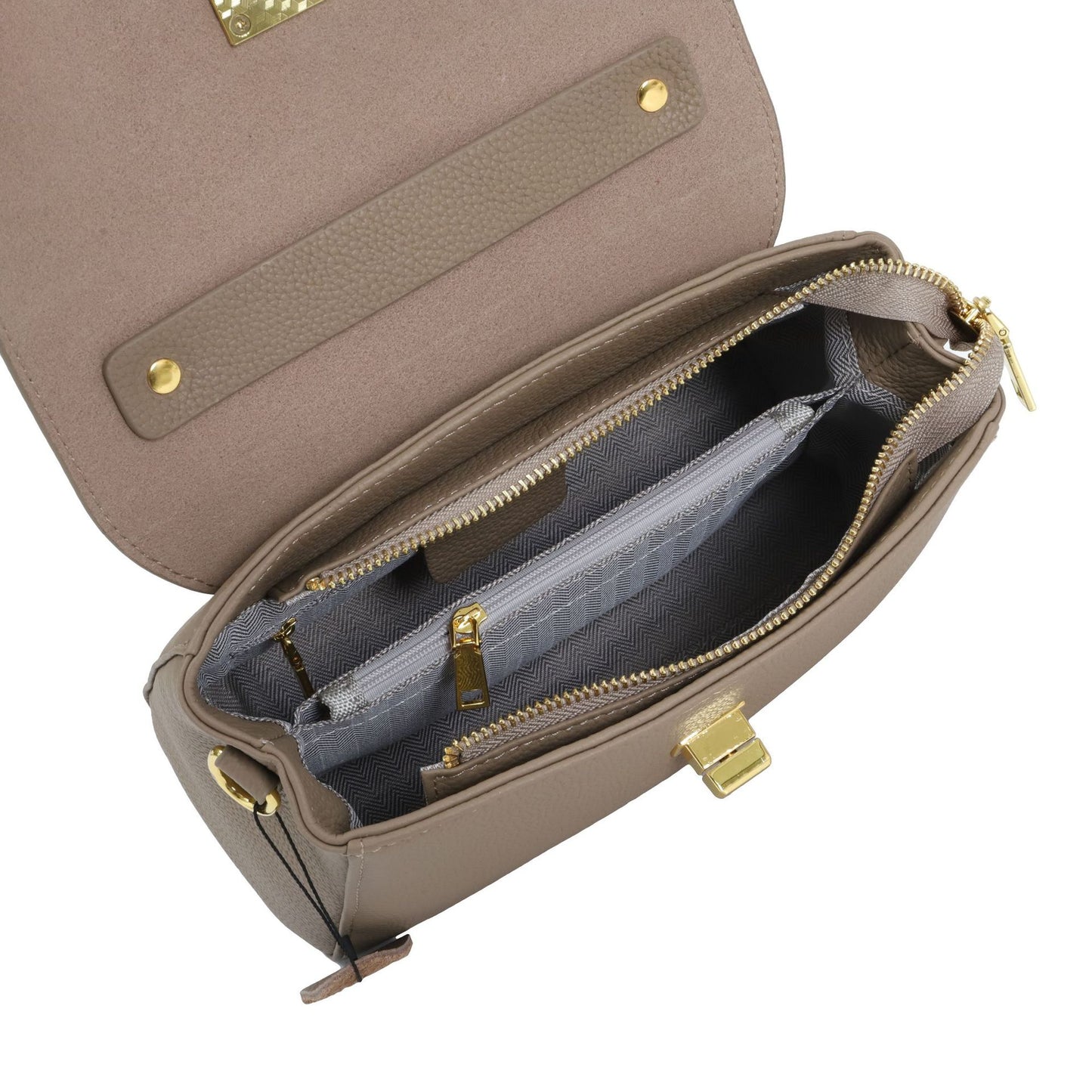 Women's Textured Soft Cowhide Leather Design Fashion Crossbody Bags
