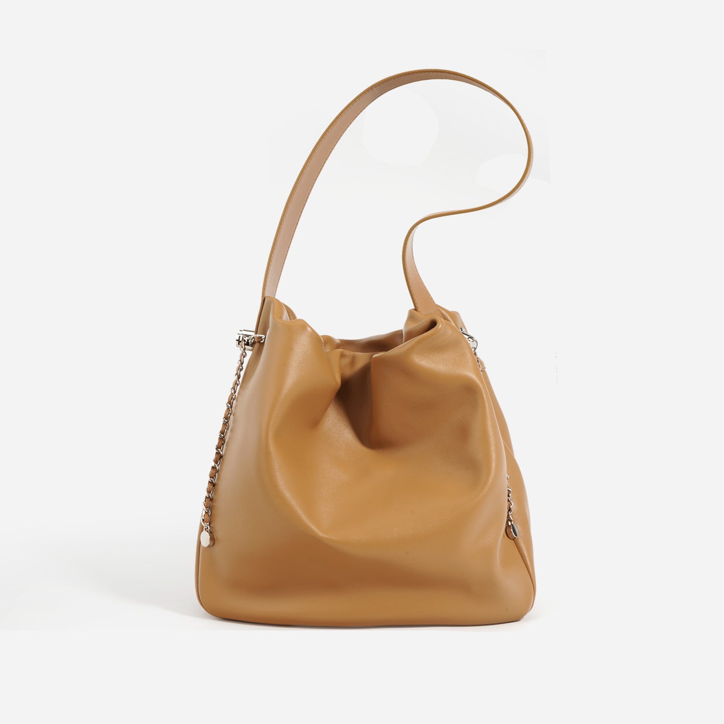 First Layer Cowhide Female Simple Underarm Shoulder Bags