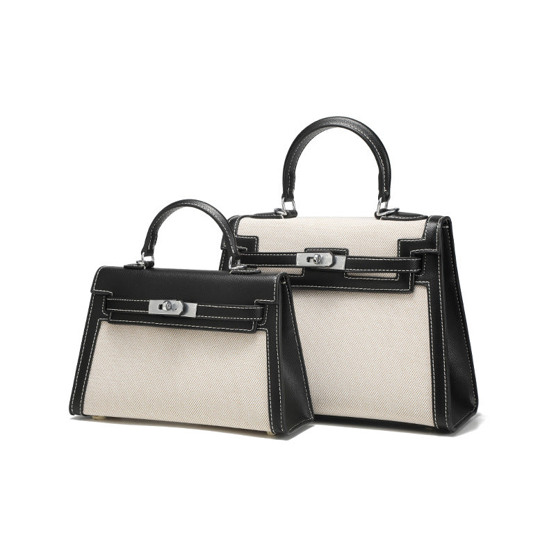 Women's Large Capacity Fashion Portable Contrast Color Bags