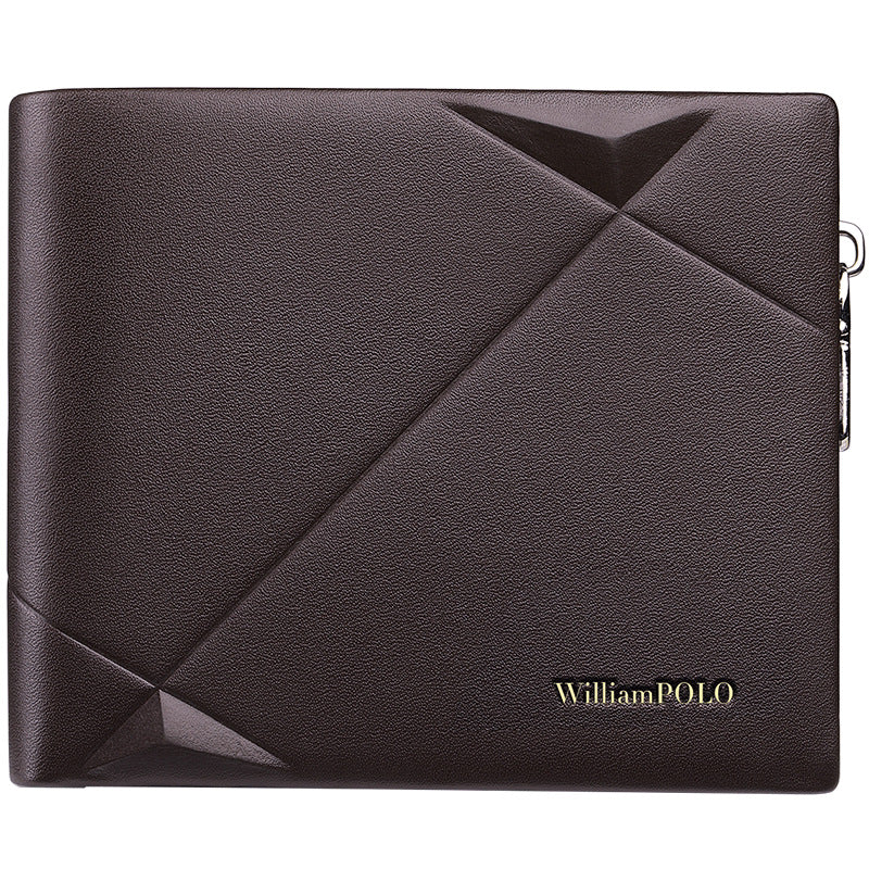 Men's Paul Short Genuine Leather Simple Business Men's Wallets