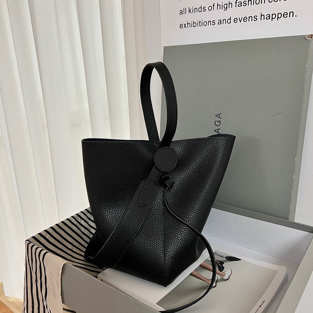 Women's Commuter Design High Sense Female Cowhide Shoulder Bags