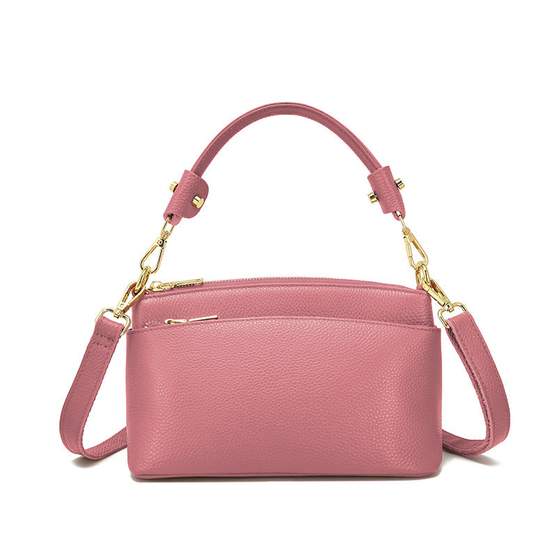 Women's Genuine Leather Commute Design Advanced Texture Shoulder Bags