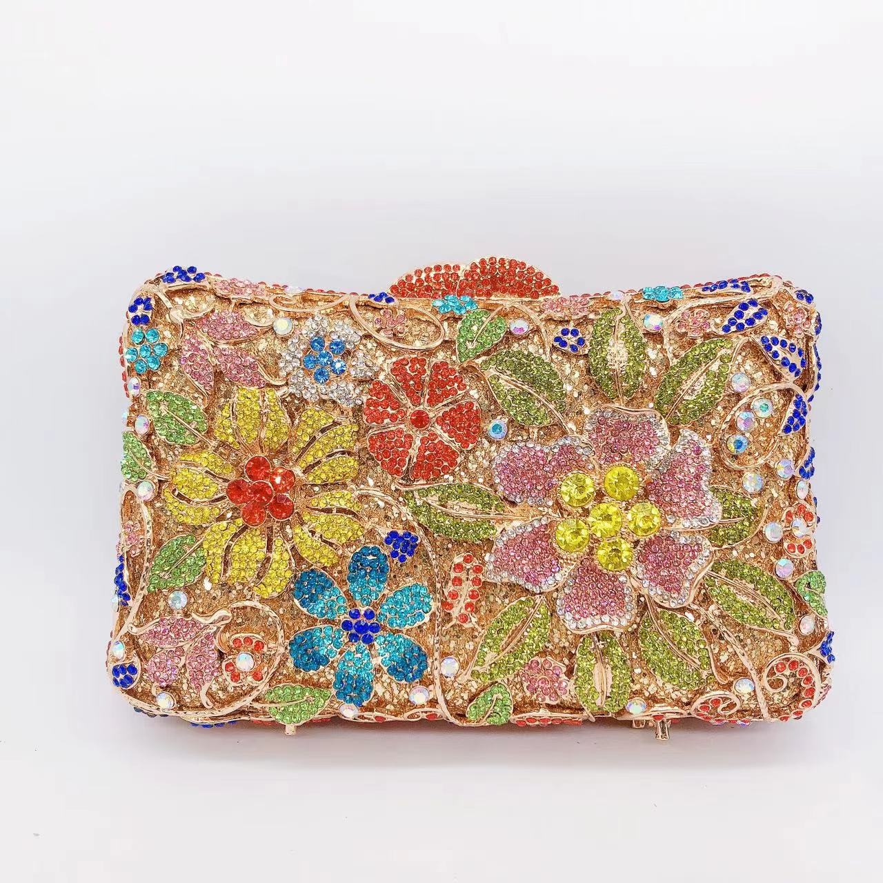 Women's Wei Mermaid Order Diamond Hollow Rhinestone Evening Bags