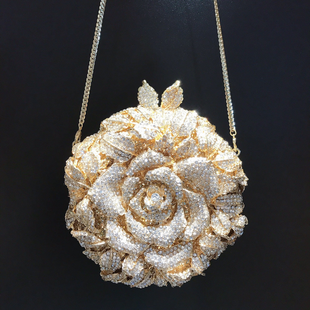Diamond Flower Crystal Banquet Dress Clutch Evening Bags