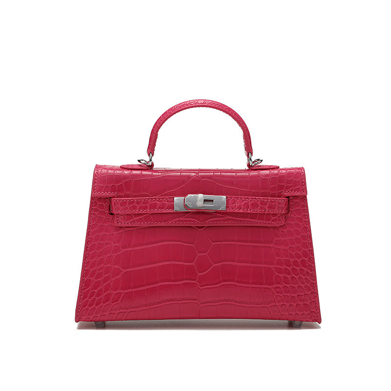 Women's Crocodile Pattern High-grade Fashion Stone Handbags