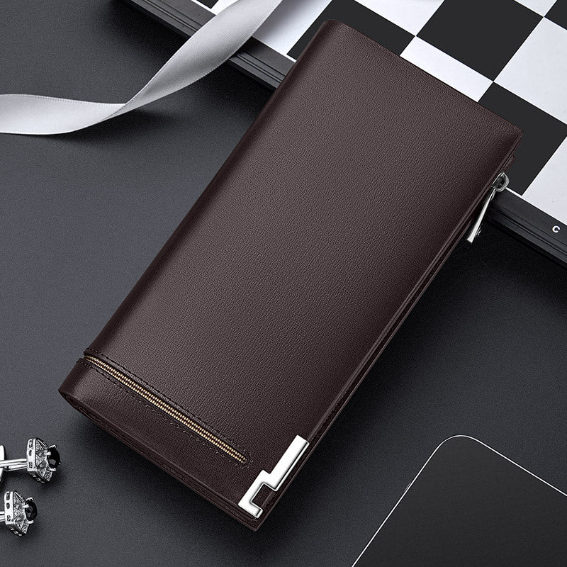 Men's Genuine Leather Multiple Slots Large Capacity Men's Wallets