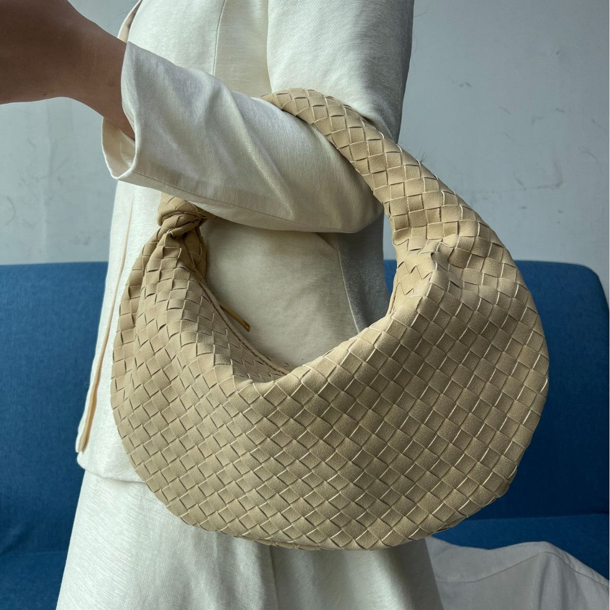 Women's Woven High-grade Western Style Underarm Large Bags
