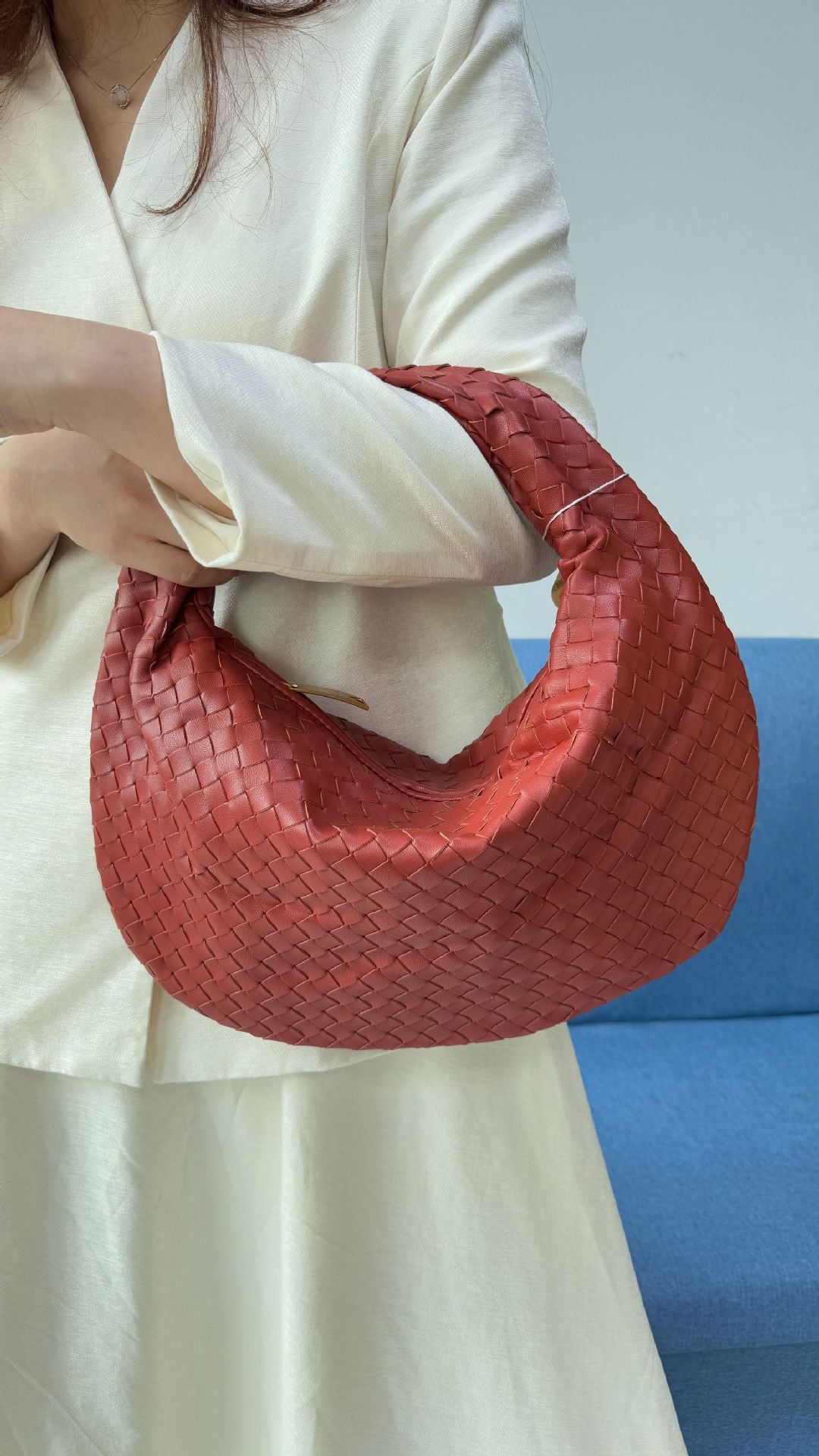 Women's Denim Woven Hand Holding One Underarm Handbags