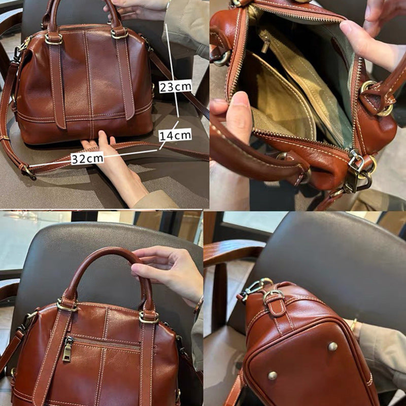 Women's Cowhide Large Capacity High-grade Elegant Handbags