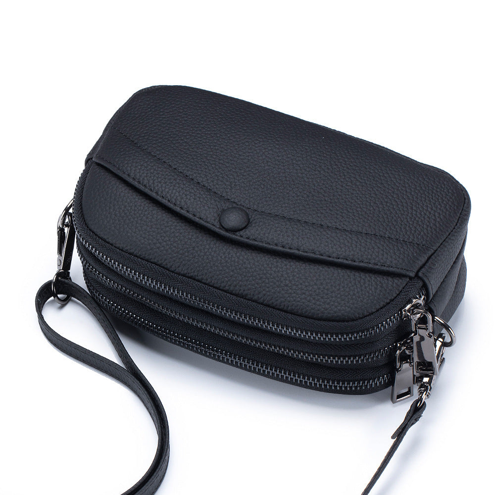 Women's Genuine Leather Fashion Mother Mobile Mini Simple Crossbody Bags