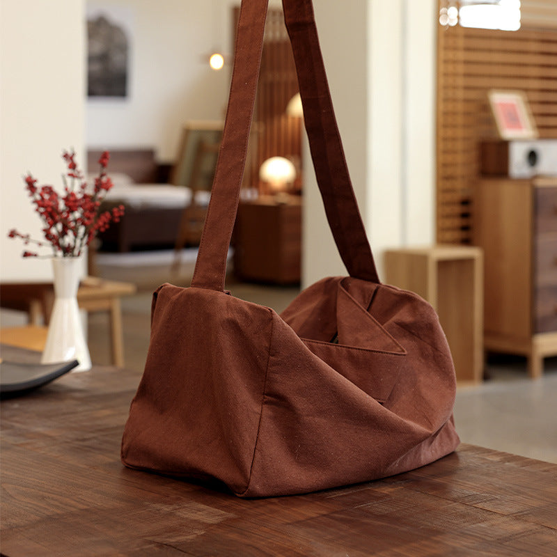 Women's Vintage Cotton Linen Large Capacity Canvas Shoulder Bags