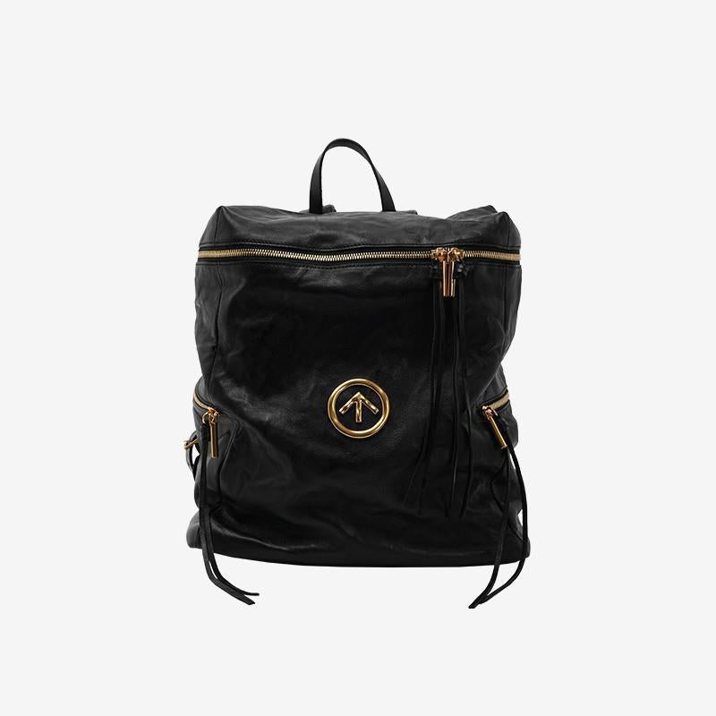 Le Leather Large Medium Black Stone Shoulder Bags
