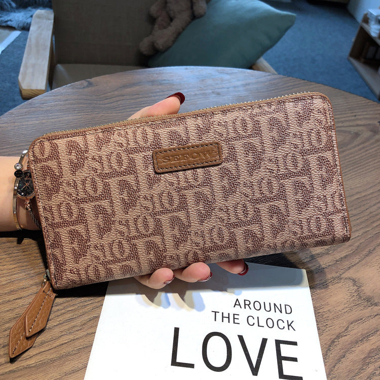 Long Lady's Large Capacity Design Zipper Ladies Wallets