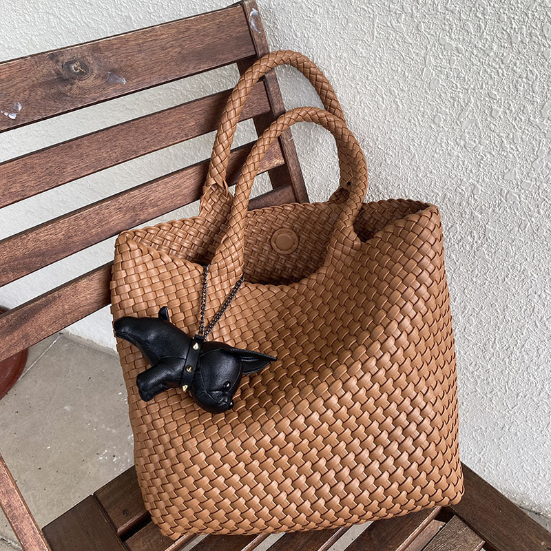 Women's High-grade Hand-woven Large Capacity Fashion Commuter Shoulder Bags