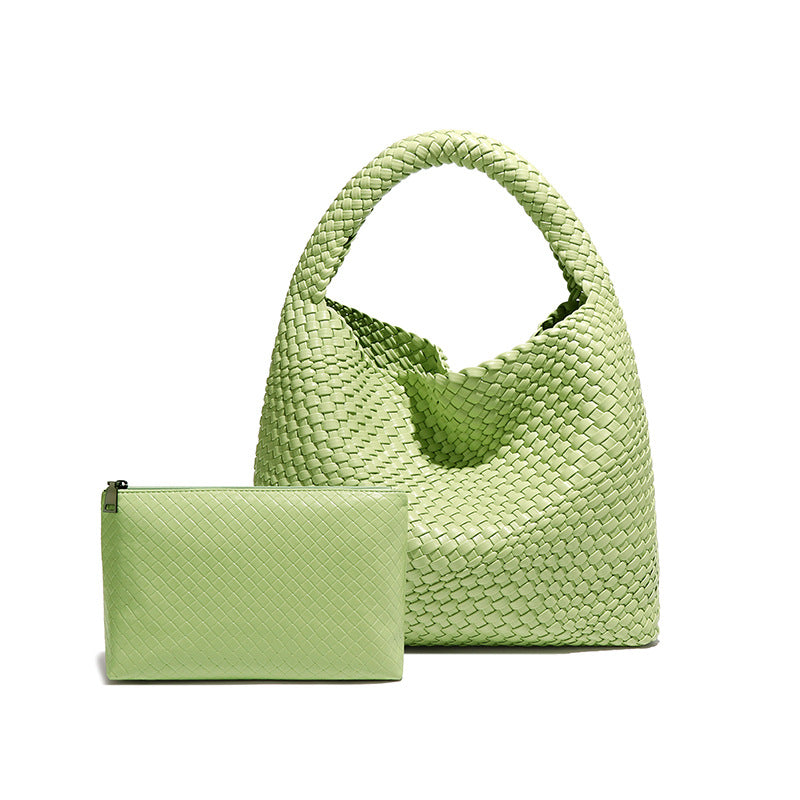 Simple Versatile Large Capacity Underarm Vegetable Handbags