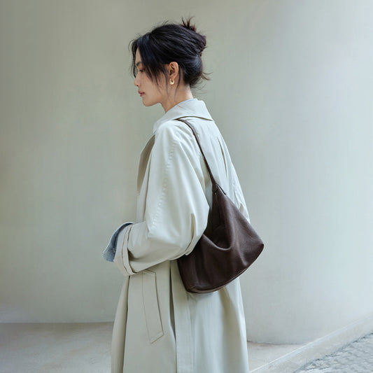 Women's Vegetable Tanning Leather Underarm Classic Commuter Armpit Bags