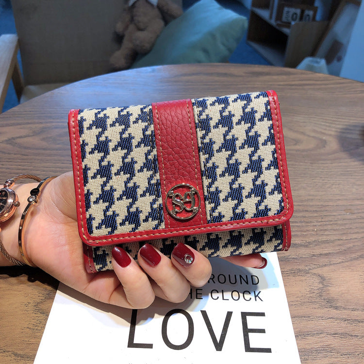 Women's Short Genuine Leather Thin Driving License Ladies Wallets