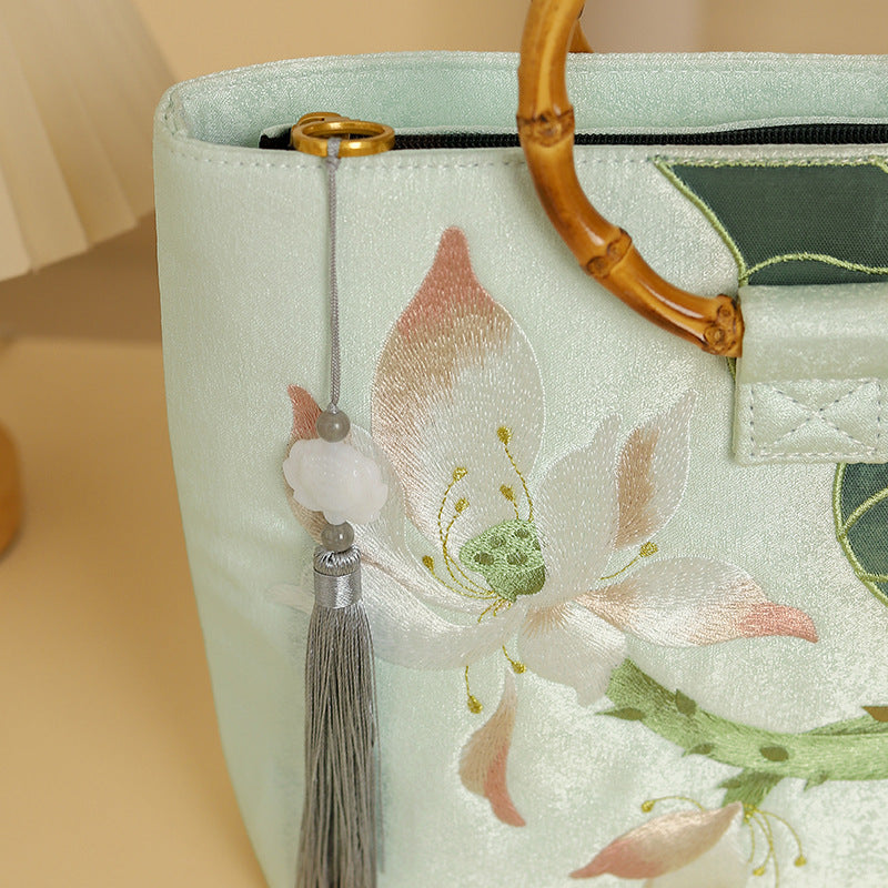Style Cheongsam Banquet High Precision Embroidered Handbags