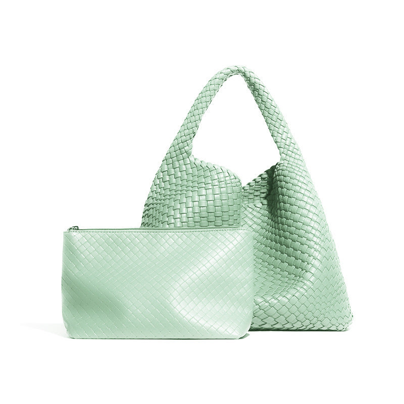 Women's Woven Large Capacity Fashion Versatile Version Handbags