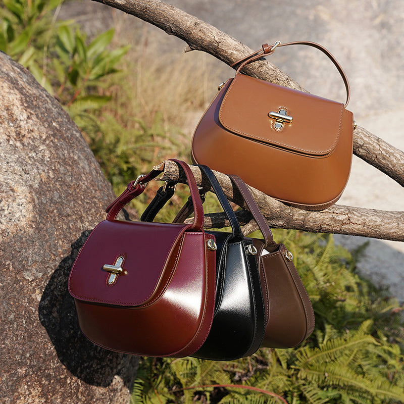 Women's Style Leather Light Luxury Minority High Crossbody Bags