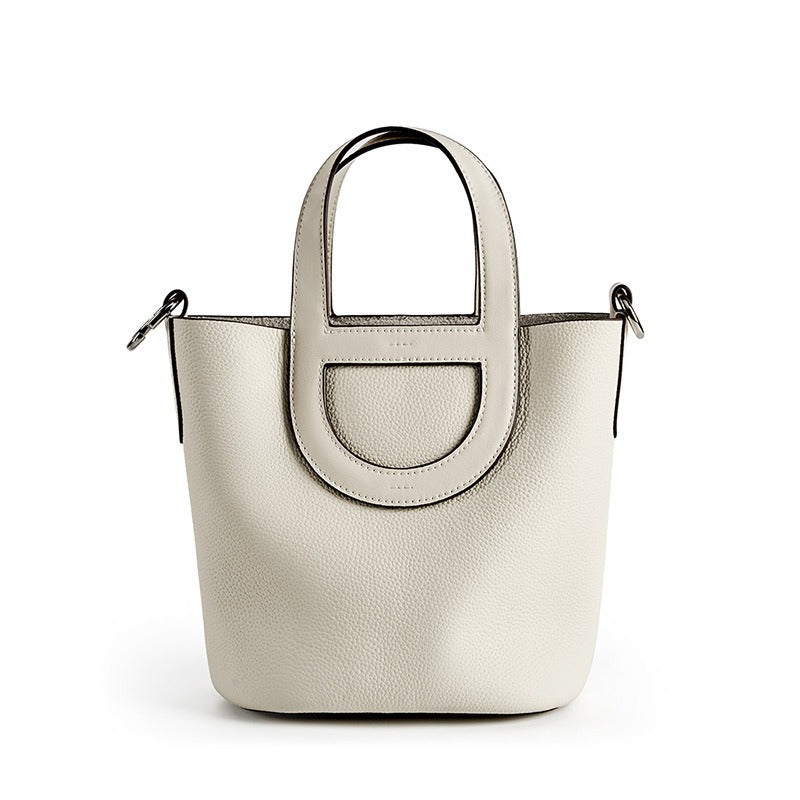 Women's First Layer Cowhide Pig Nose Vegetable Handbags