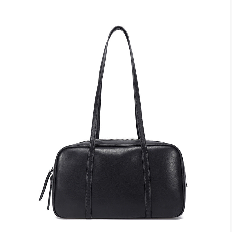 Women's Genuine Leather Fashion High Sense Boston Shoulder Bags