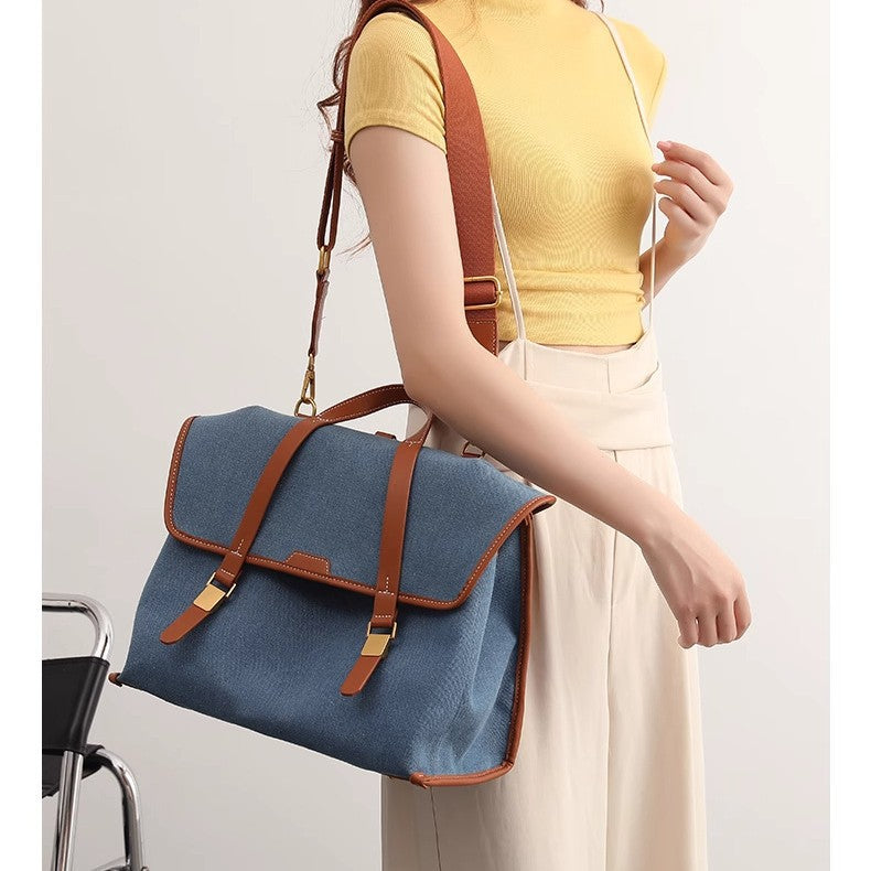 Loose Series Canvas Denim Large Capacity Backpacks
