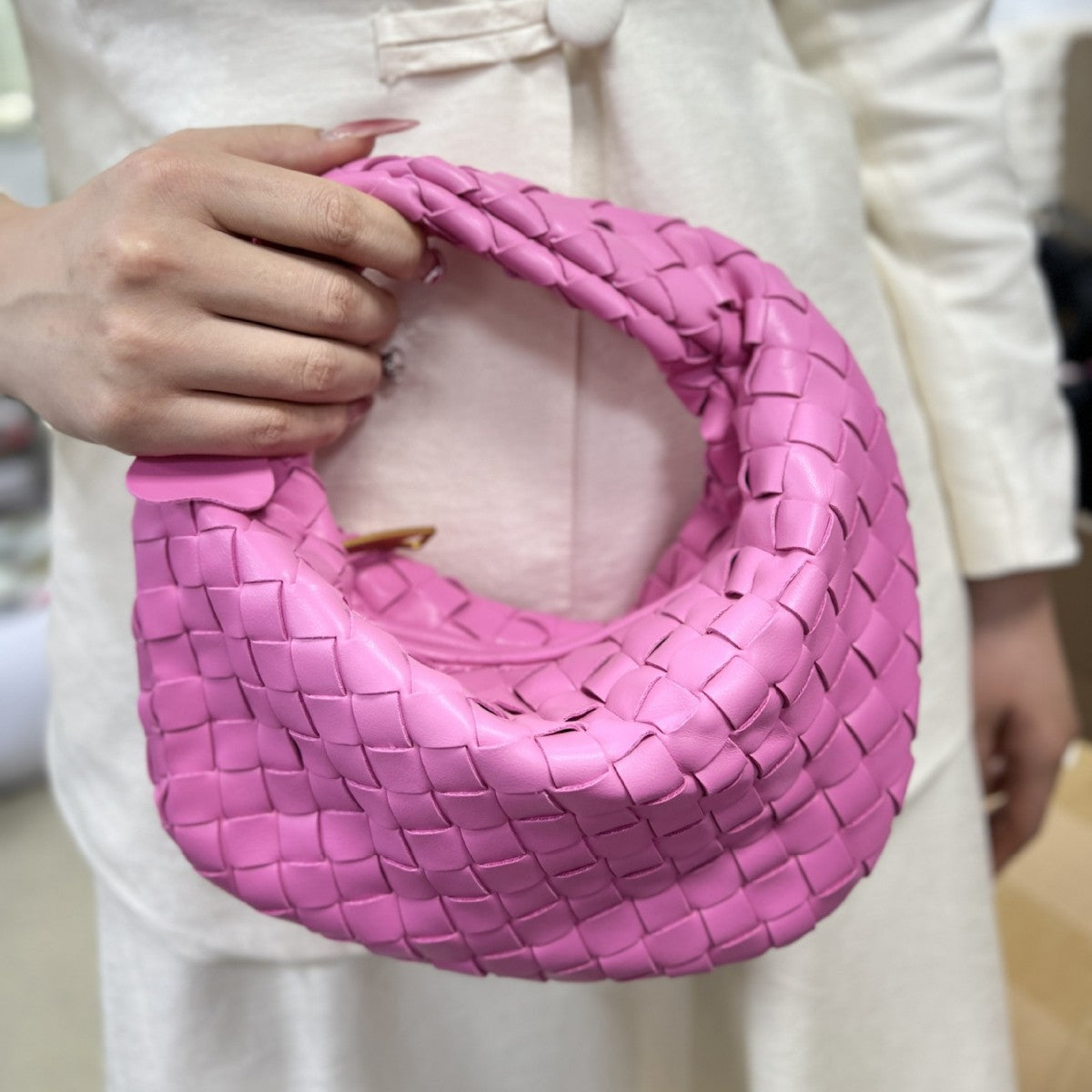 Women's Home Woven Underarm Leisure Versatile Dumpling Bags