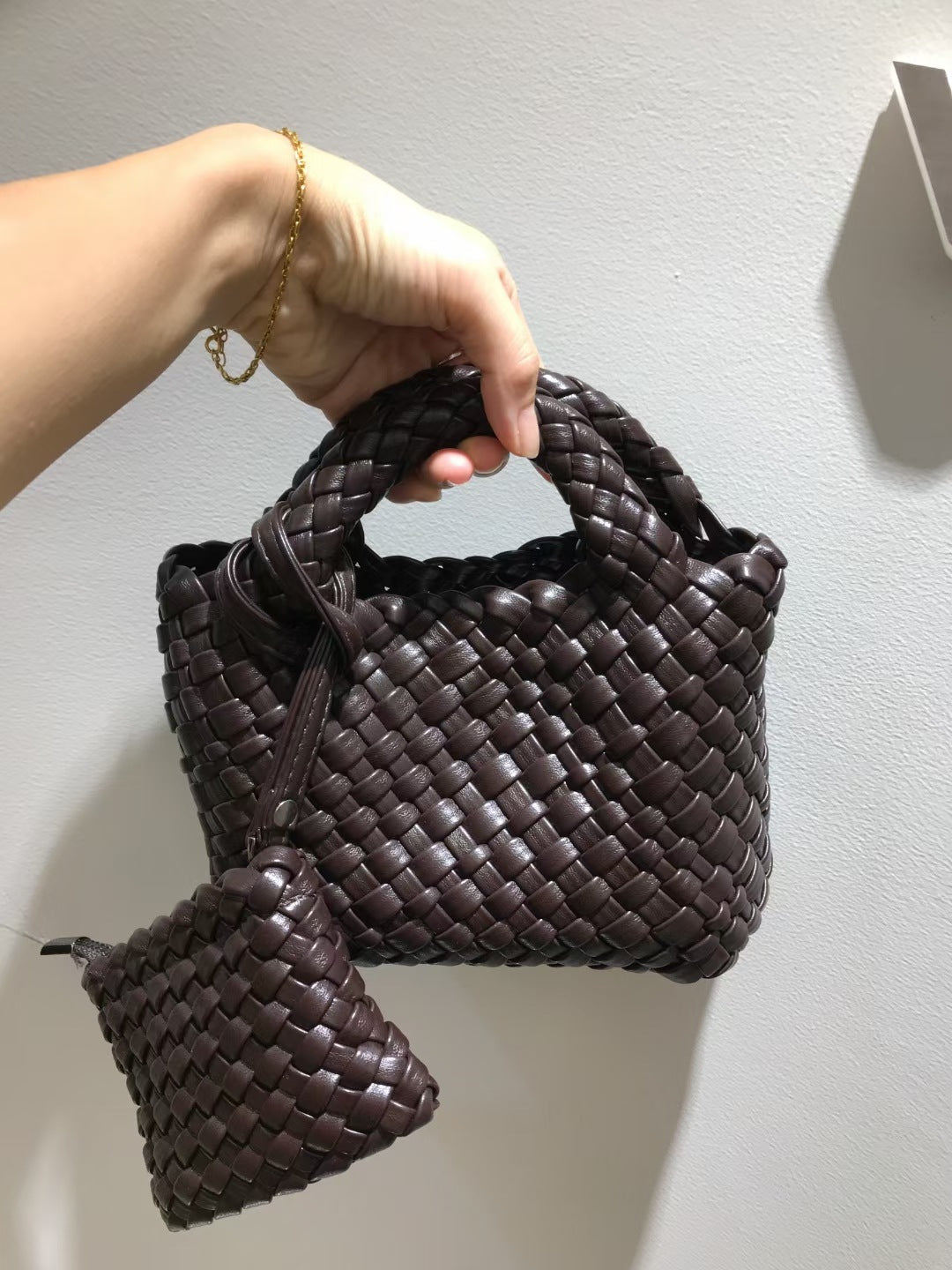Woven Handmade Mini Portable Vegetable Basket Bags