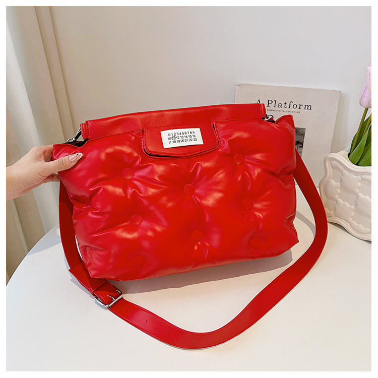 Women's Large Capacity Space Cotton High Texture Crossbody Bags