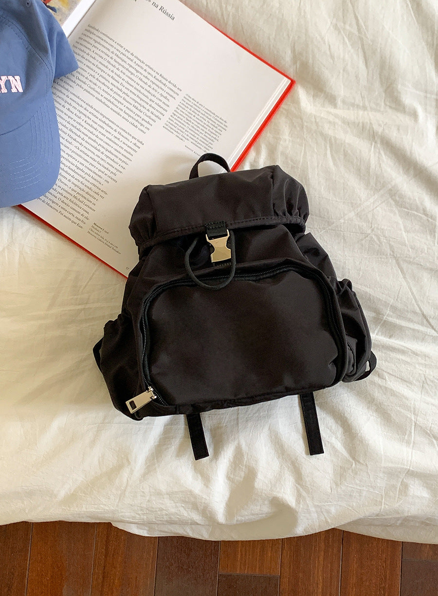 Simple Nylon Fashion Korean College Style Backpacks