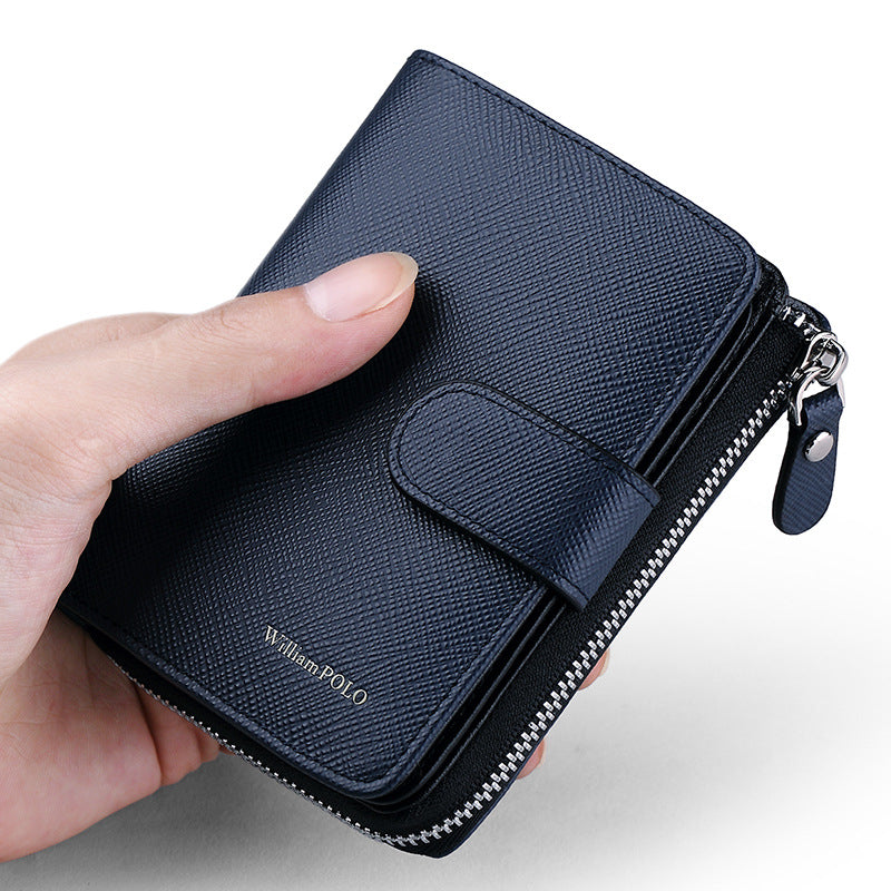 Men's Paul Short First Layer Cowhide Large Men's Wallets