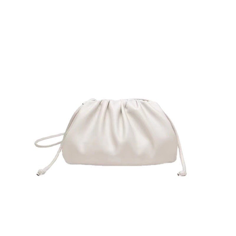 Women's Cloud Soft Leather Cow Dumpling Clutch Shoulder Bags