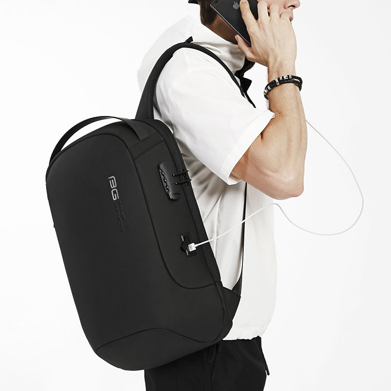 Men's Slouchy Classy Simple Business Car Backpacks