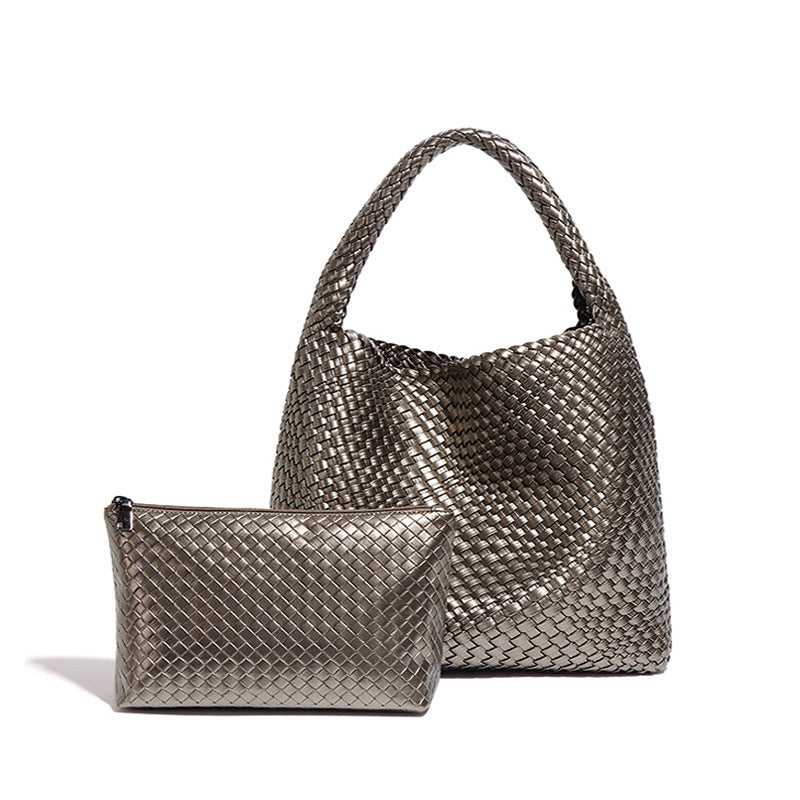 Simple Versatile Large Capacity Underarm Vegetable Handbags