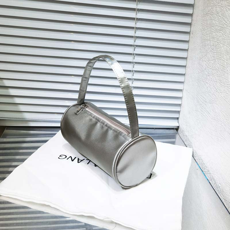 Women's Retro Handmade Satin Round Hand Holding Handbags