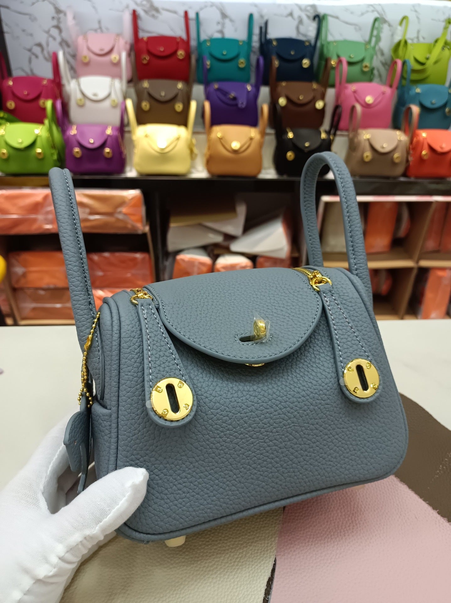 Women's Lindy Simple Fashion Mini Genuine Leather Shoulder Bags