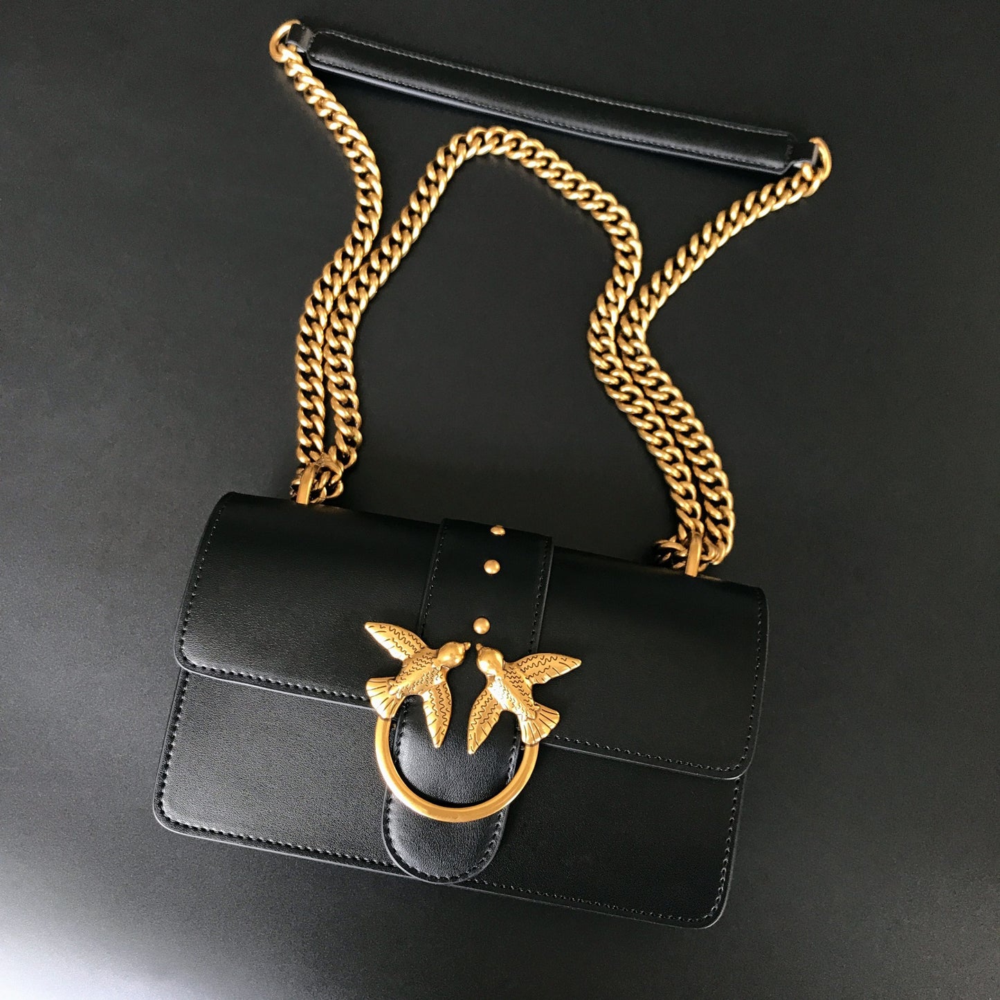 Genuine Leather Swallow Wine God Chain Shoulder Bags