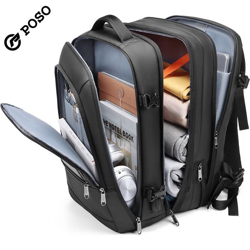 Men's Business Inch Large Capacity Computer Scalable Backpacks